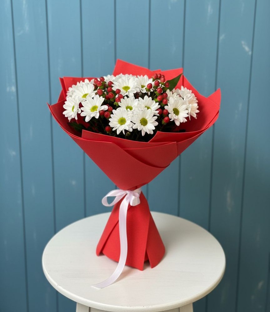 Букет цветов из: Хризантемы в Юрюзани