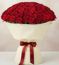 Букет 101 Красная роза Милано #REPLACE_PRED# Юрюзани