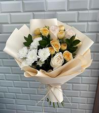 Букет цветов из:  Розы и Хризантемы #REPLACE_PRED# Юрюзани