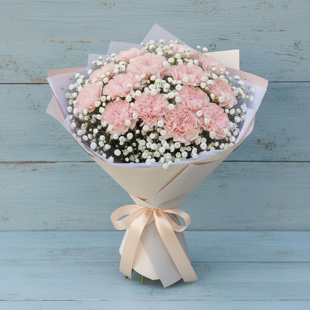 Букет цветов из: Гвоздики в Юрюзани