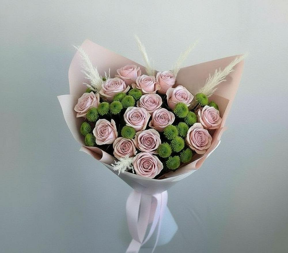 Букет цветов из: Розы и Хризантемы в Юрюзани