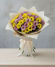 Букет цветов из:  Хризантемы #REPLACE_PRED# Юрюзани