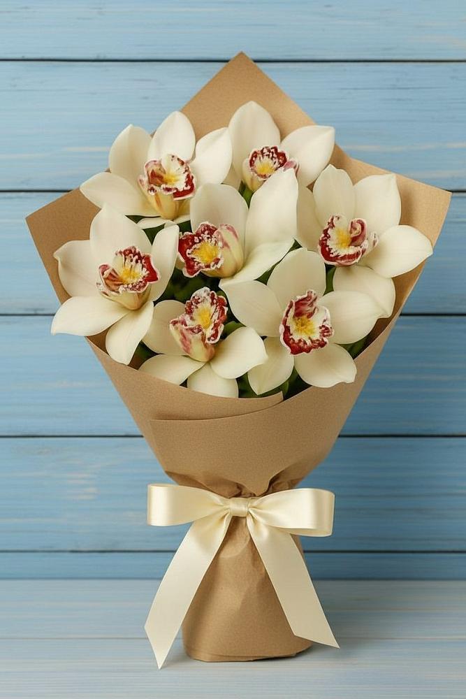 Букет цветов из: Орхидеи и Розы в Юрюзани