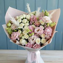 Букет цветов из:  Альстромерии и Розы в Юрюзани