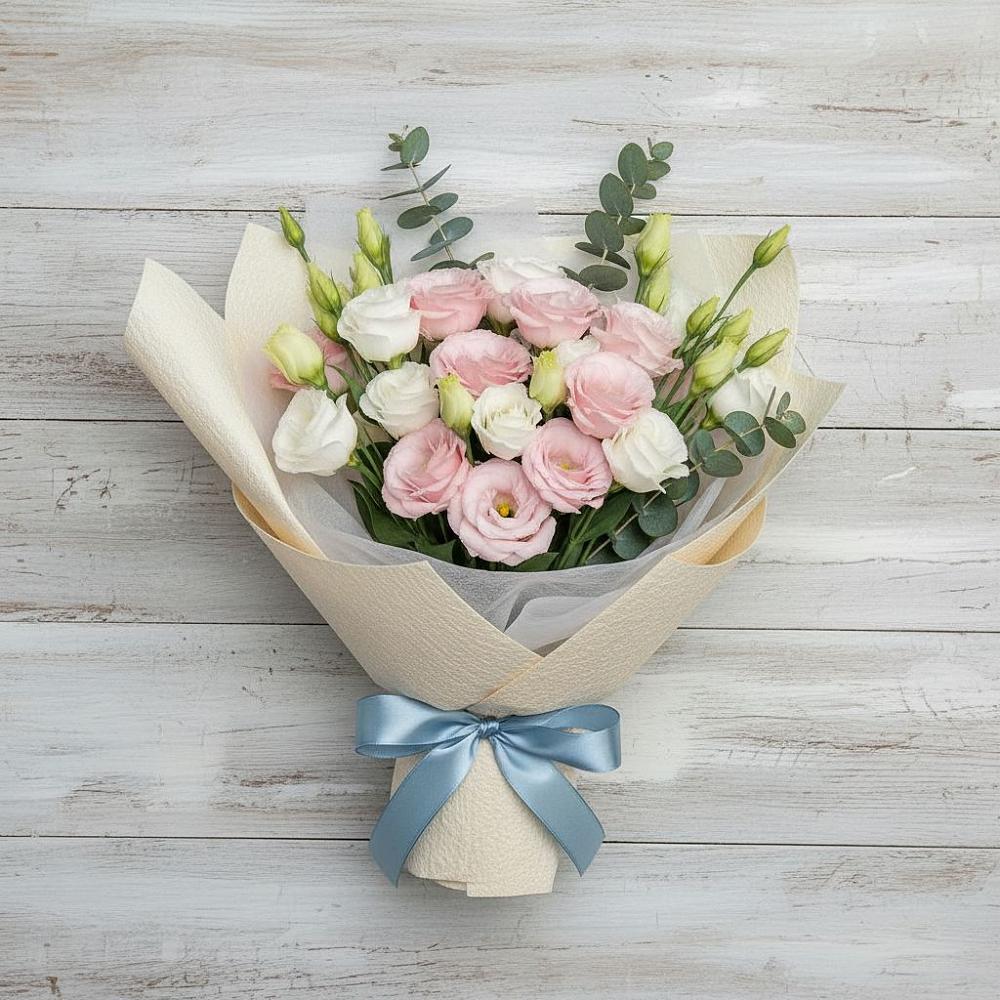 Букет цветов из: Лизиантусы в Юрюзани